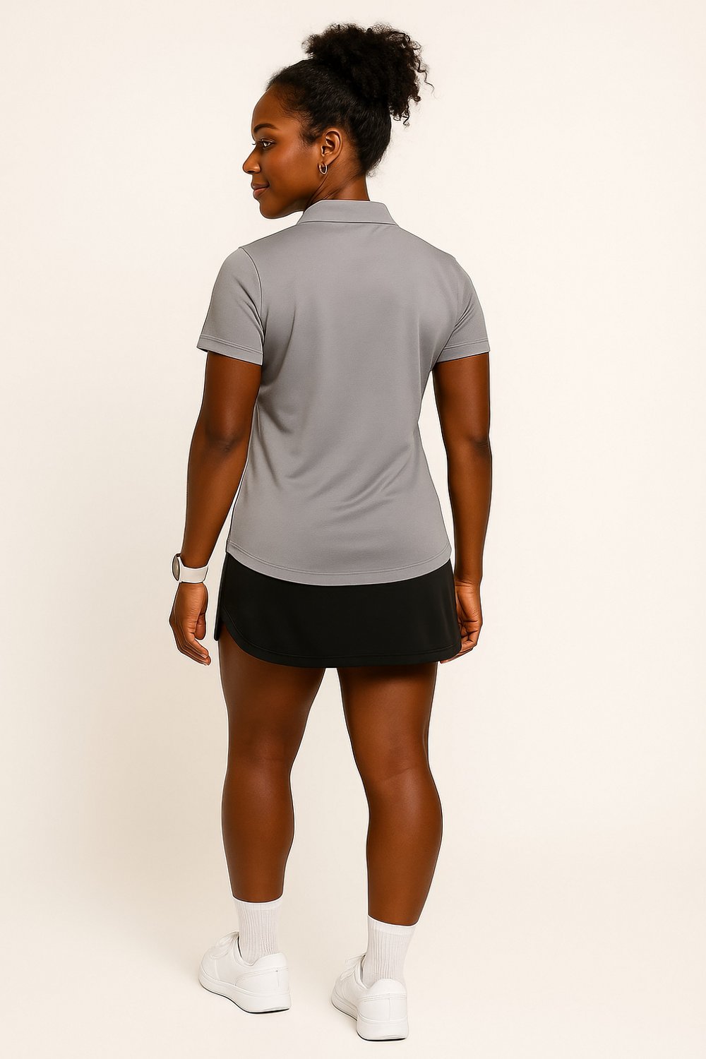 BCG Women's Tennis Solid Short Sleeve Polo Shirt - view number 2