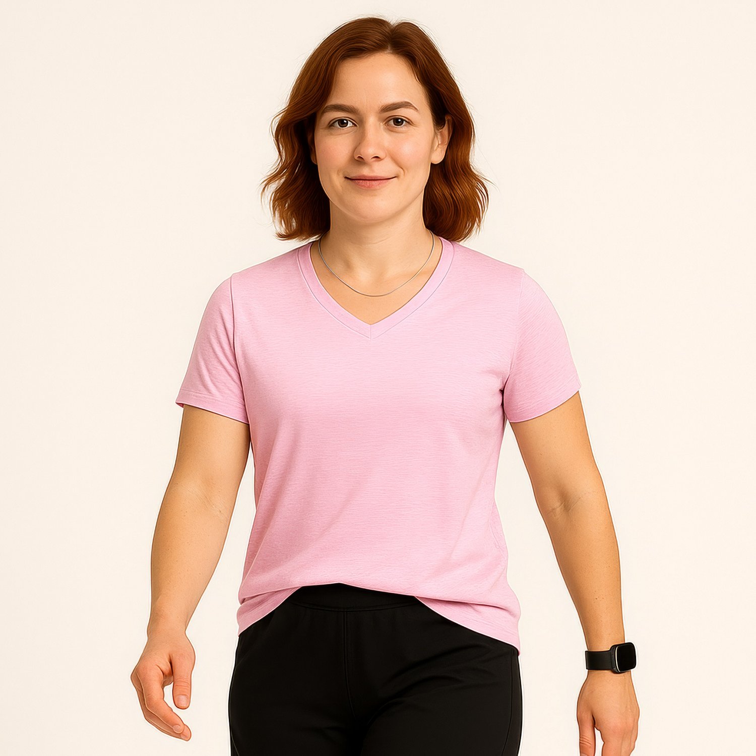 BCG Women's Turbo Melange V-neck T-shirt - view number 3