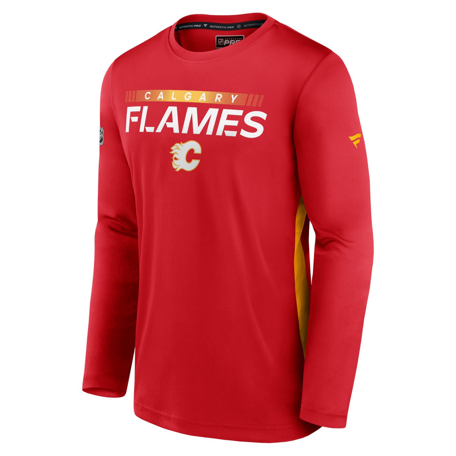 Calgary Flames Authentic Pro Rink Performance Long Sleeve T-Shirt