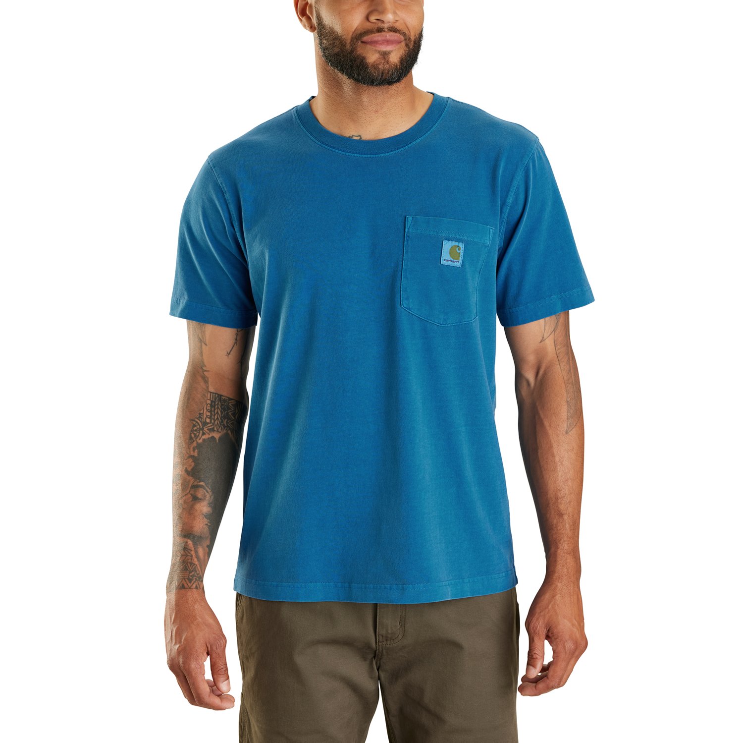 Carhartt Men's Relaxed Fit Short Sleeve Garment Dyed Pocket T-shirt - view number 1