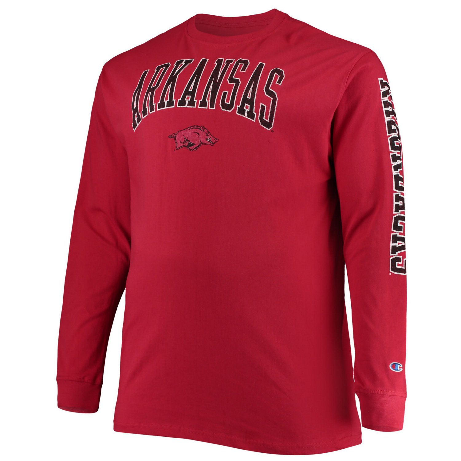 Champion Arkansas Razorbacks Big  Tall 2-Hit Long Sleeve T-Shirt                                                                 - view number 2