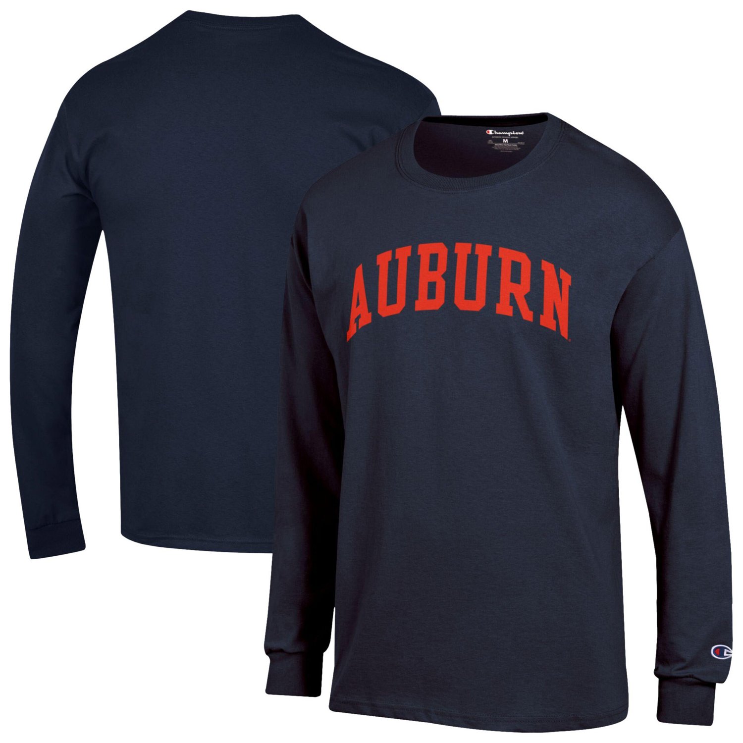 Champion Auburn Tigers Basic Arch Long Sleeve T-Shirt