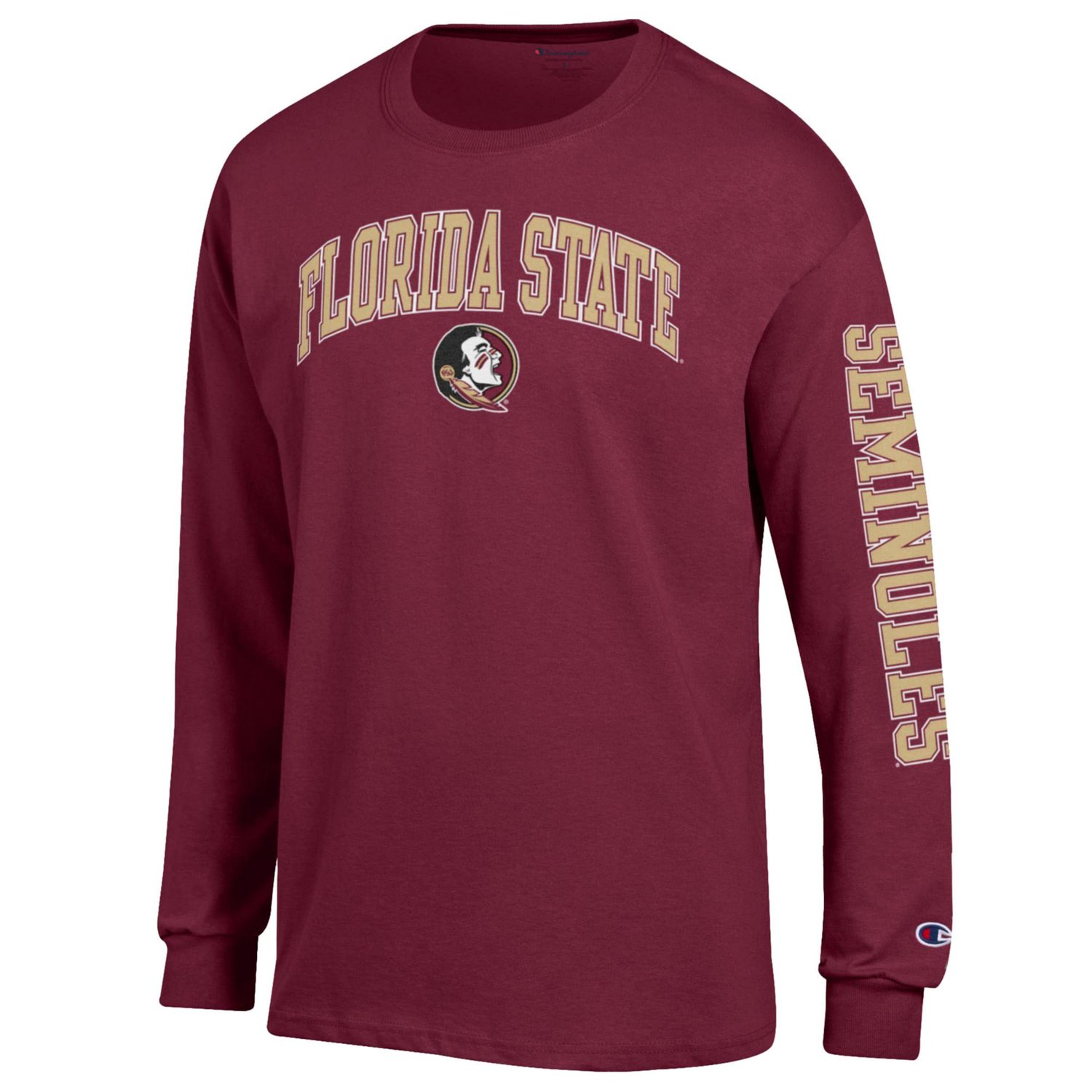 Champion Florida State Seminoles Arch Over Logo 2-Hit Long Sleeve T-Shirt - view number 2