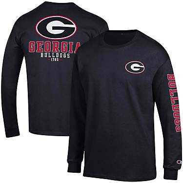 Champion Georgia Bulldogs Team Stack Long Sleeve T-Shirt                                                                        