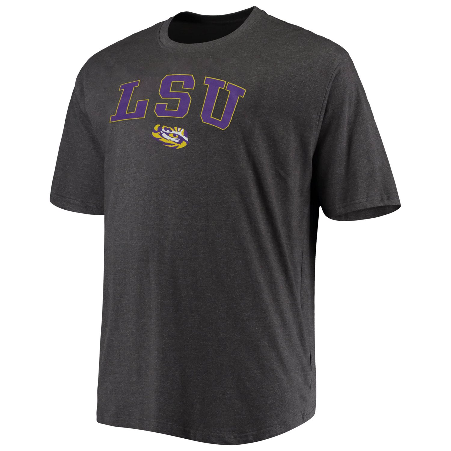 Champion Gray LSU Tigers Big  Tall Arch Over Wordmark T-Shirt