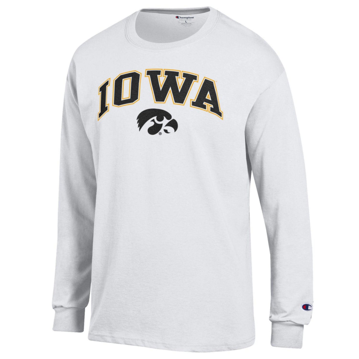 Champion Iowa Hawkeyes Arch Over Logo Long Sleeve T-Shirt - view number 2