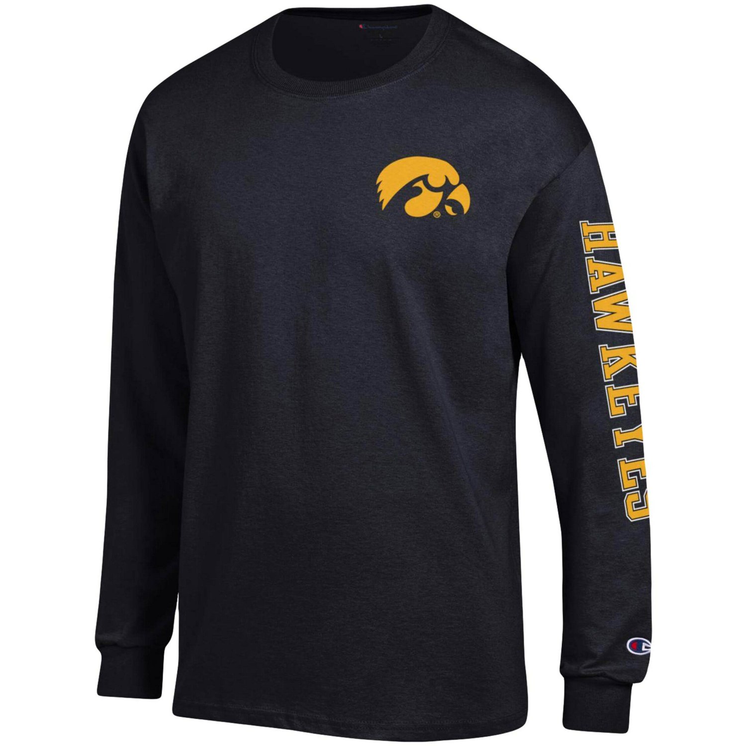 Champion Iowa Hawkeyes Team Stack Long Sleeve T-Shirt - view number 2