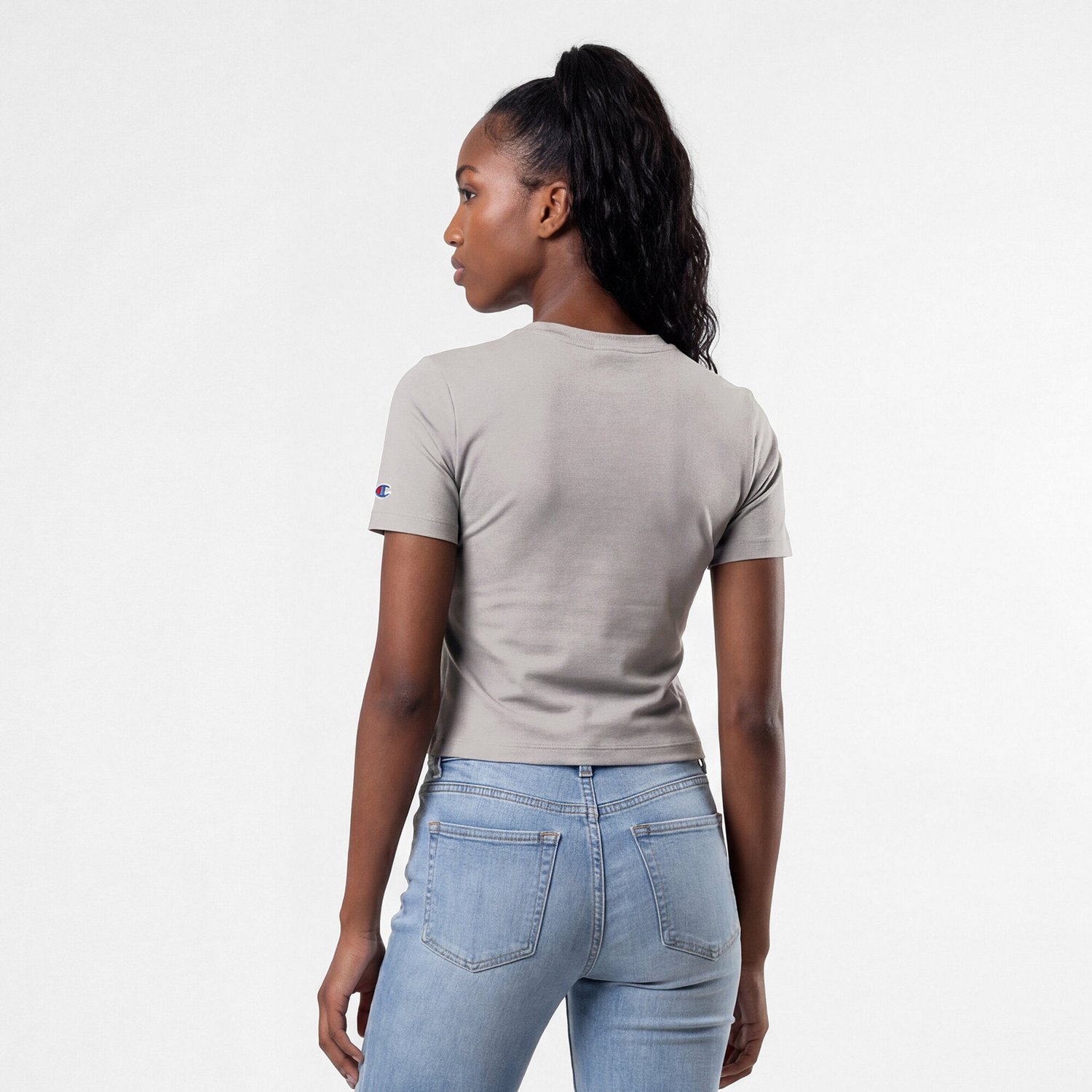 Champion Los Angeles Dodgers Soft-Touch Fitted Cropped T-Shirt - view number 2