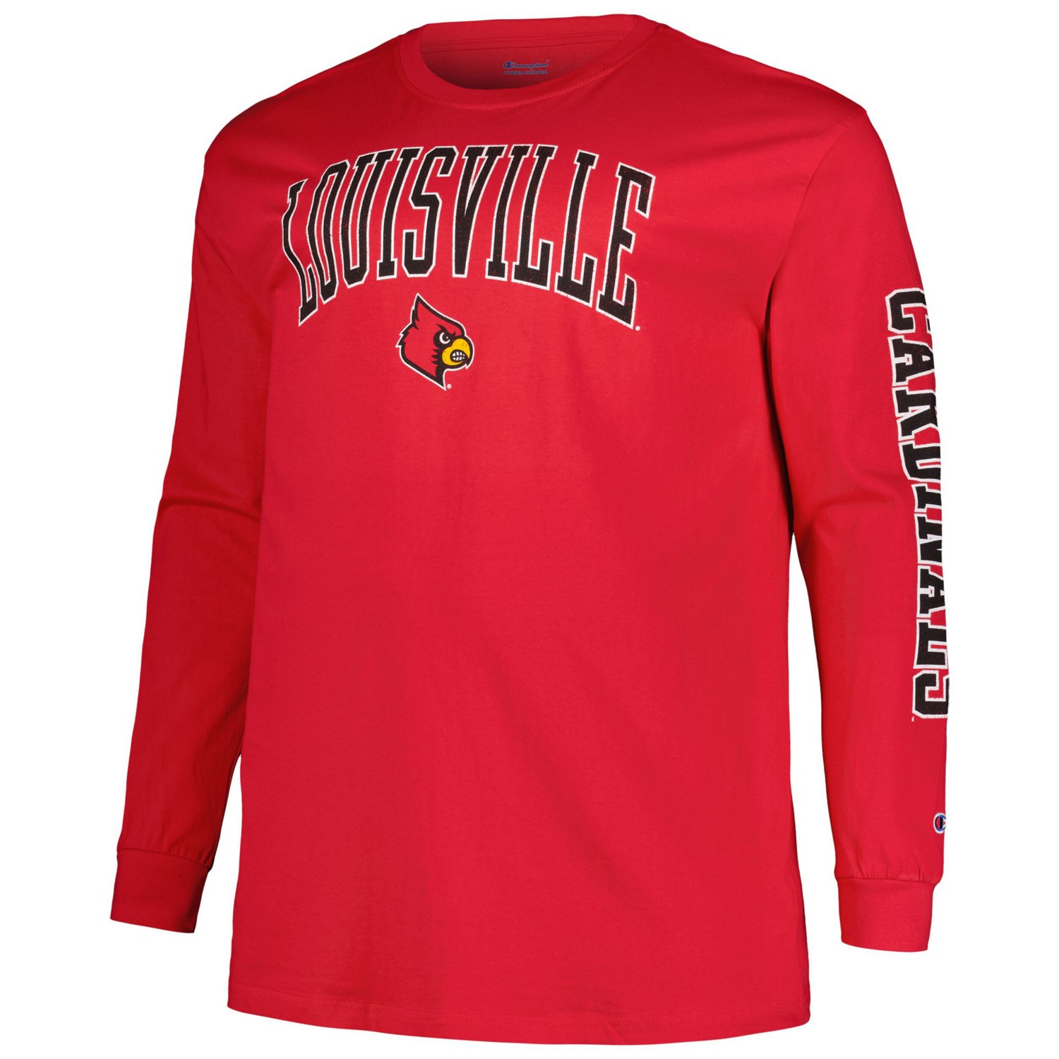Champion Louisville Cardinals Big  Tall 2-Hit Long Sleeve T-Shirt - view number 2