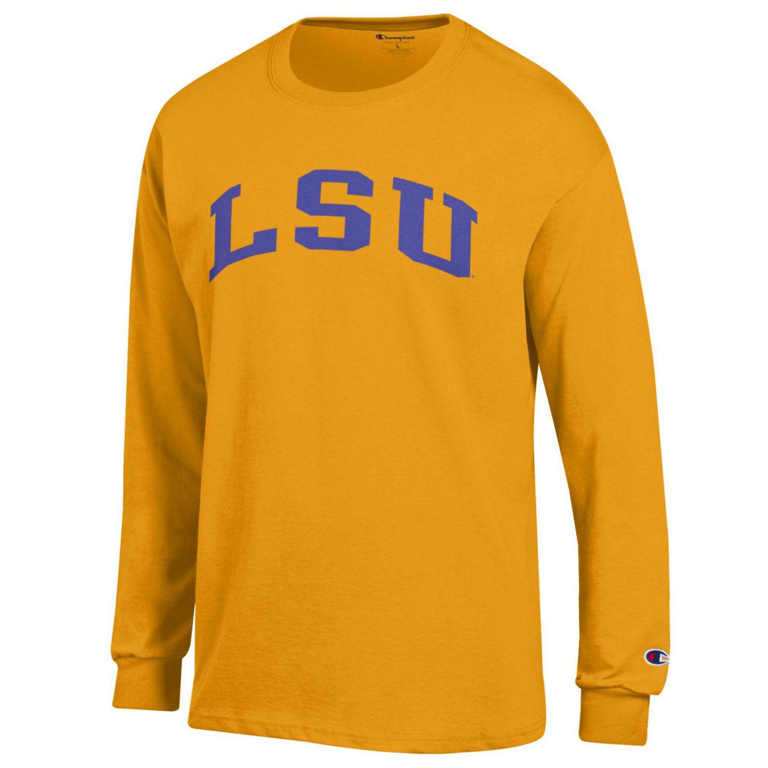 Champion LSU Tigers Basic Arch Long Sleeve T-Shirt - view number 2