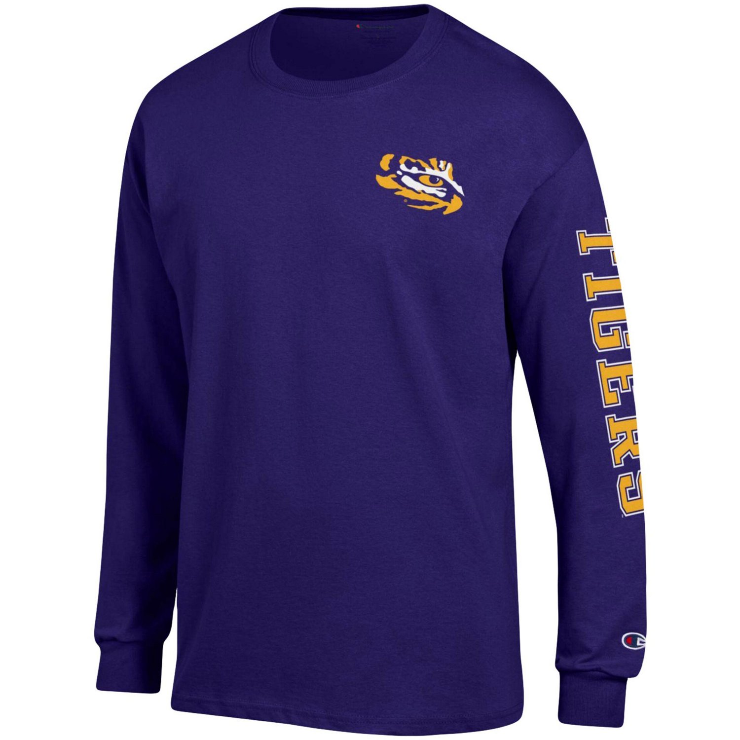 Champion LSU Tigers Team Stack Long Sleeve T-Shirt - view number 2