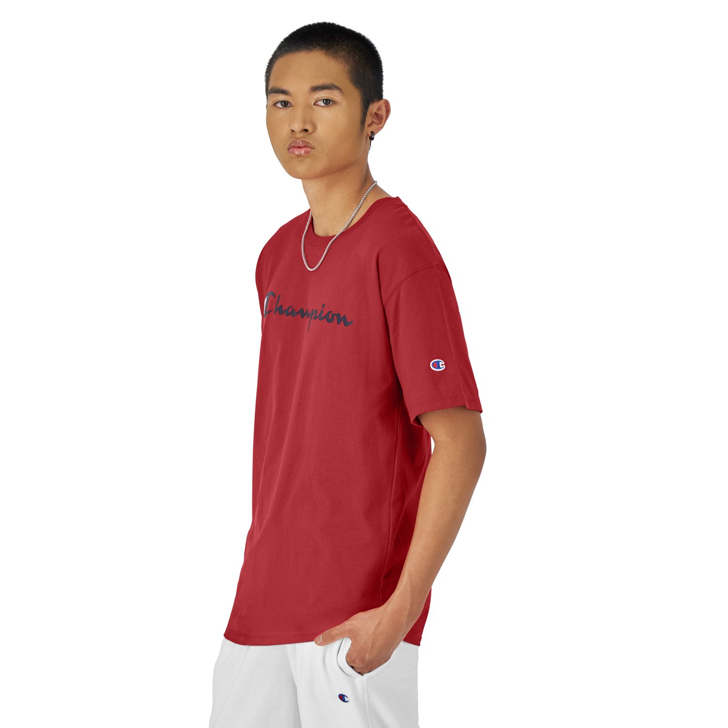 Champion Men's Graphic Jersey Screen Print Script T-shirt - view number 3