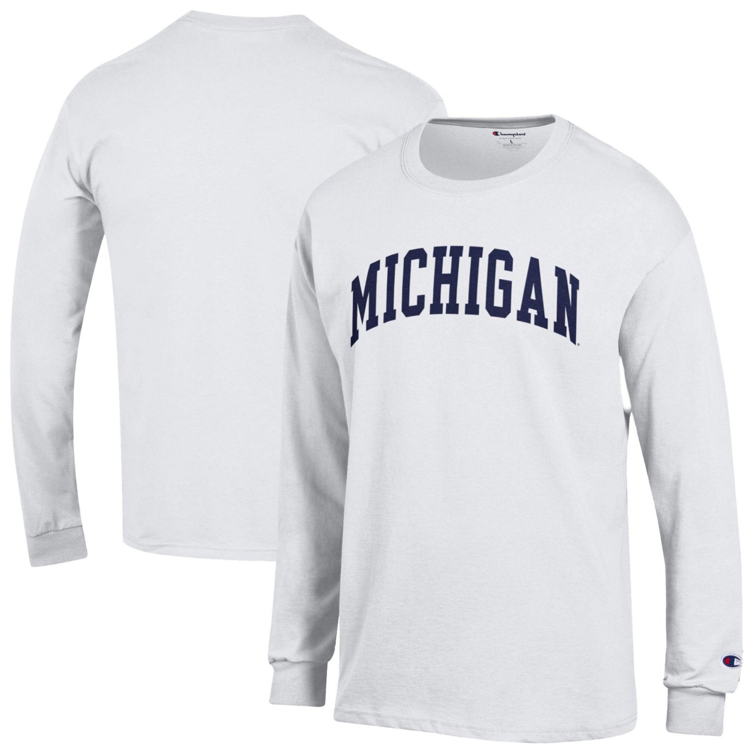 Champion Michigan Wolverines Basic Arch Long Sleeve T-Shirt