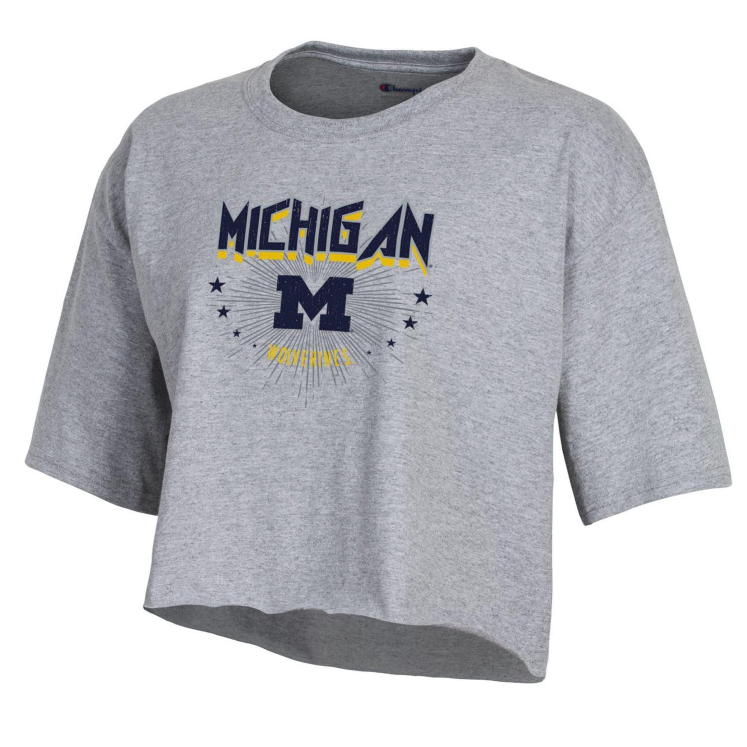 Champion Michigan Wolverines Boyfriend Cropped T-Shirt - view number 2