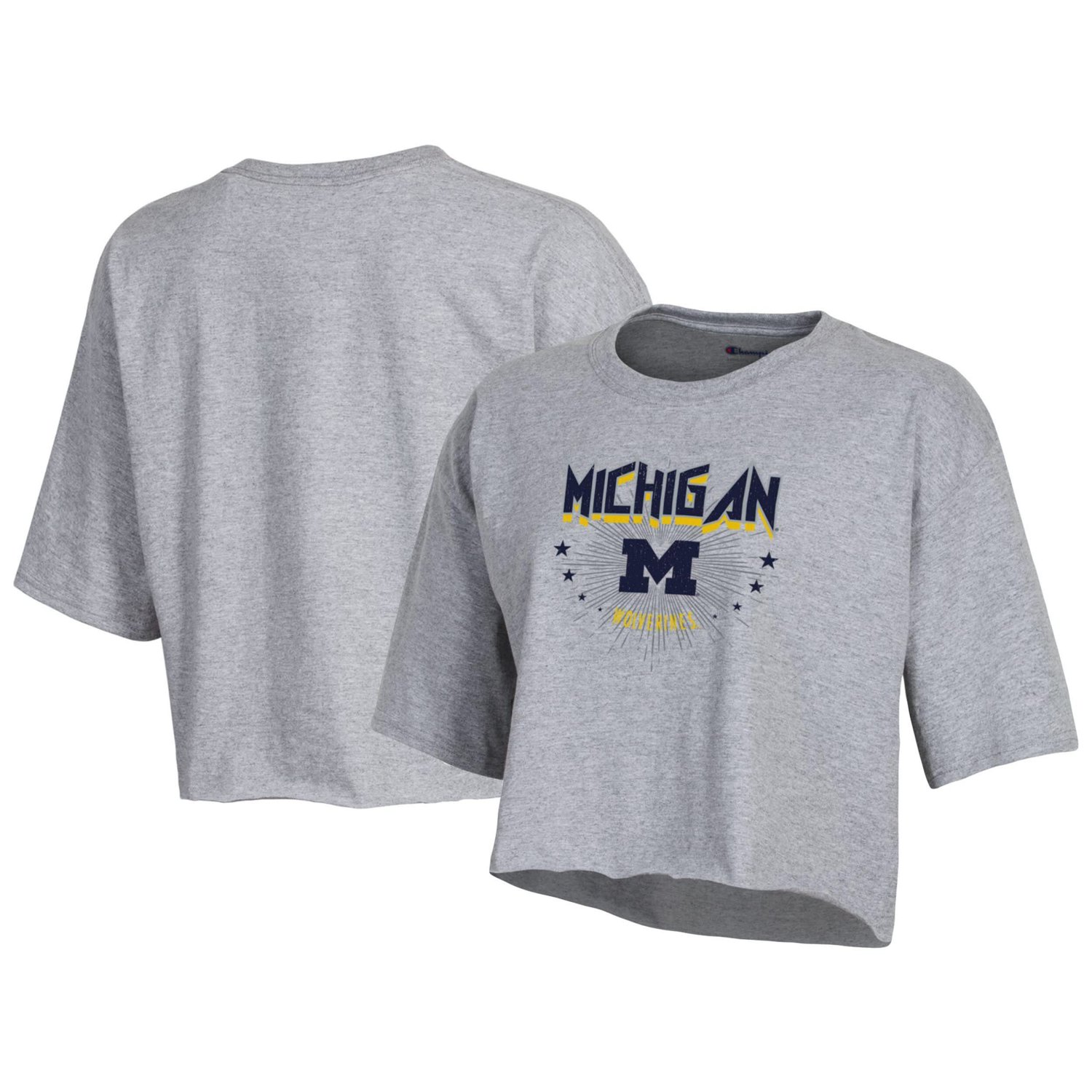 Champion Michigan Wolverines Boyfriend Cropped T-Shirt - view number 1