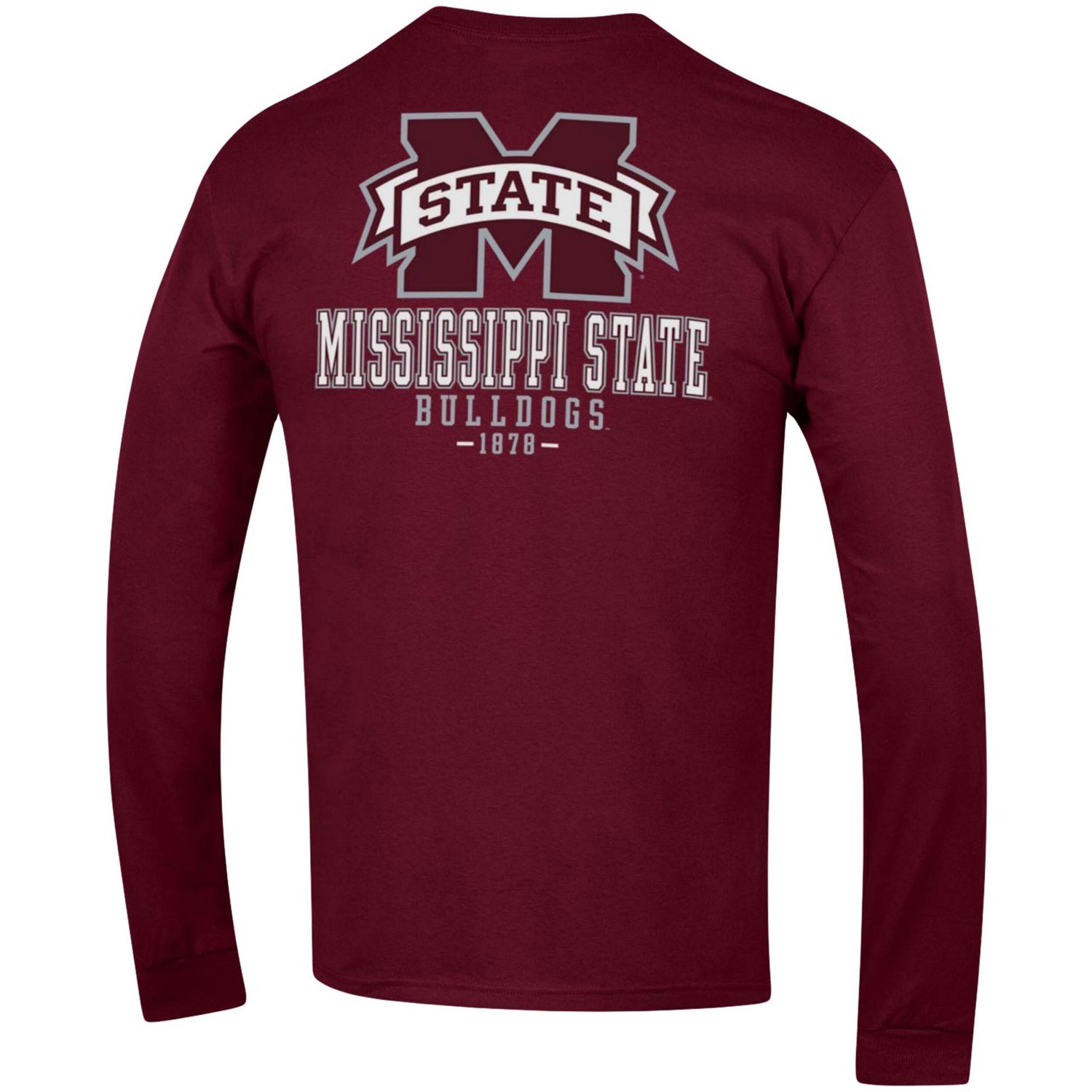 Champion Mississippi State Bulldogs Team Stack Long Sleeve T-Shirt                                                               - view number 3