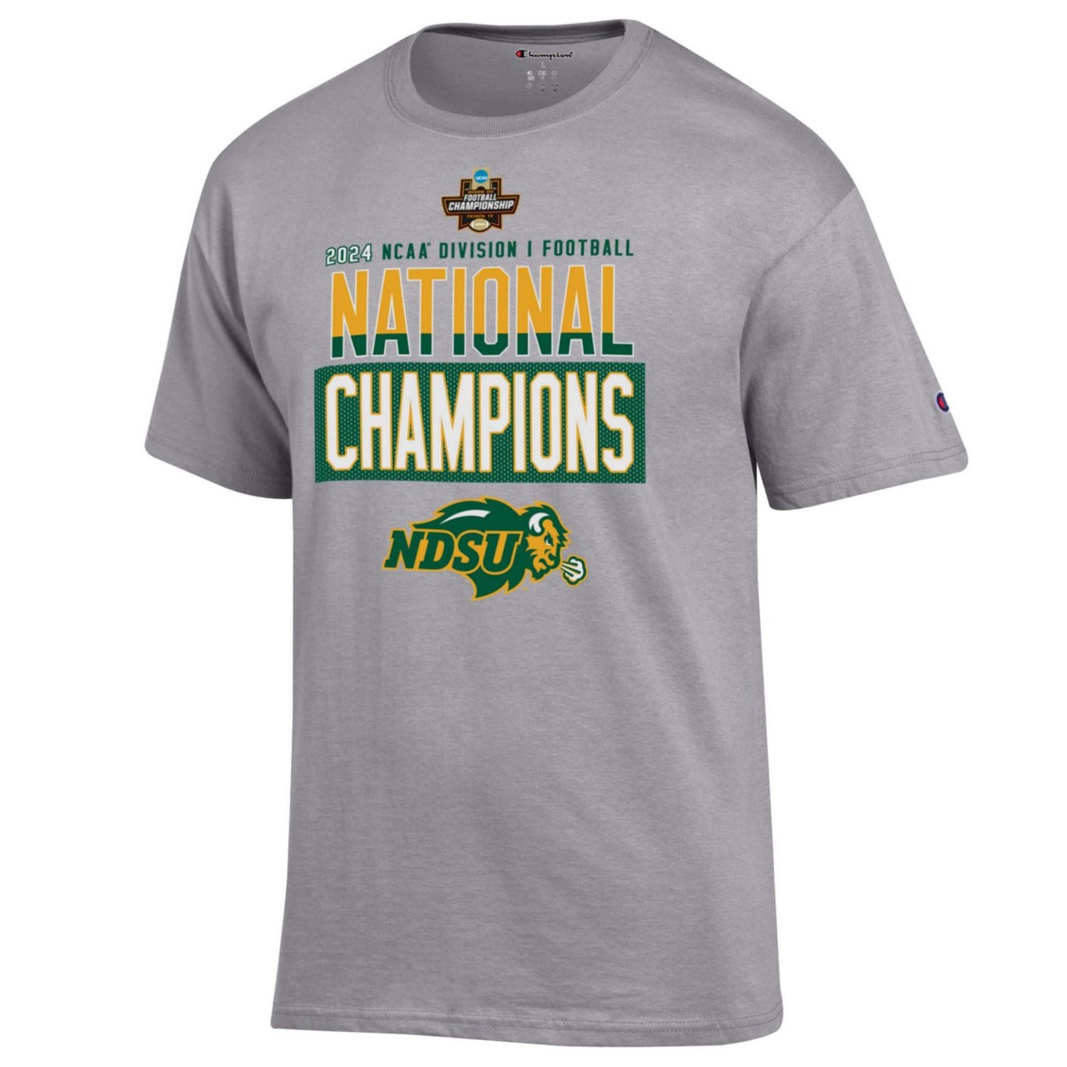 Champion NDSU Bison 2024 NCAA FCS Football National Champions Locker Room T-Shirt                                                - view number 2
