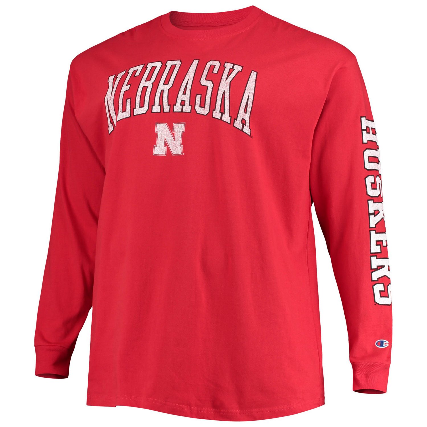 Champion Nebraska Huskers Big  Tall 2-Hit Long Sleeve T-Shirt - view number 2
