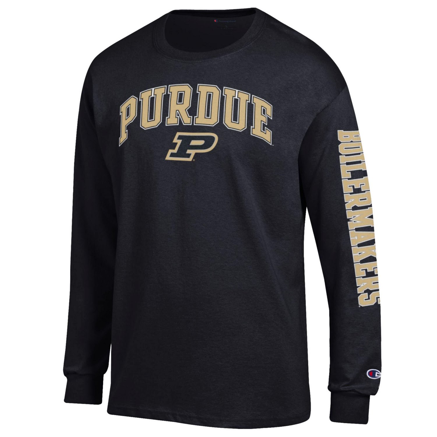 Champion Purdue Boilermakers Arch Over Logo 2-Hit Long Sleeve T-Shirt - view number 2
