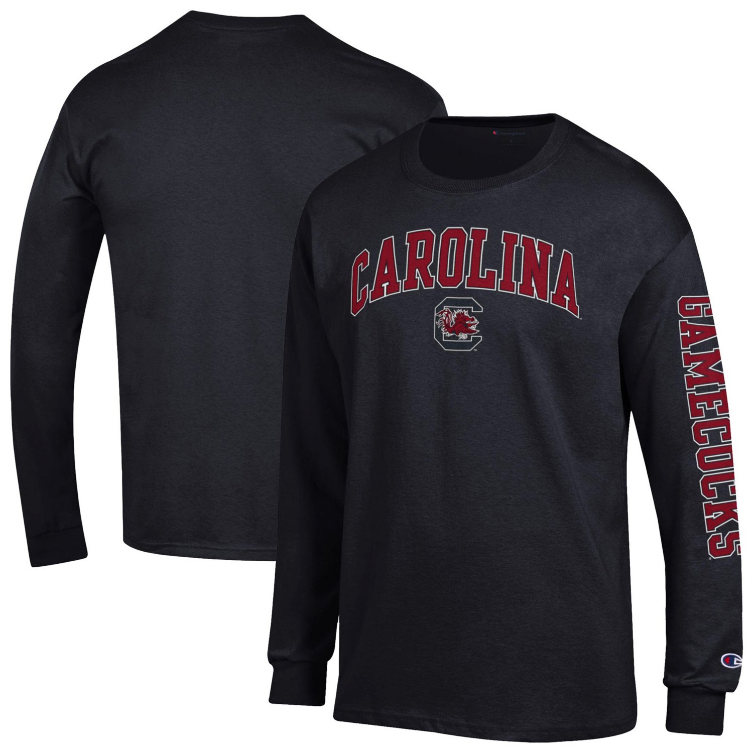 Champion South Carolina Gamecocks Arch Over Logo 2-Hit Long Sleeve T-Shirt