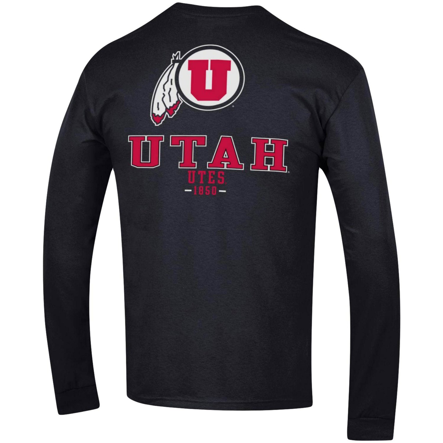 Champion Utah Utes Team Stack Long Sleeve T-Shirt - view number 3