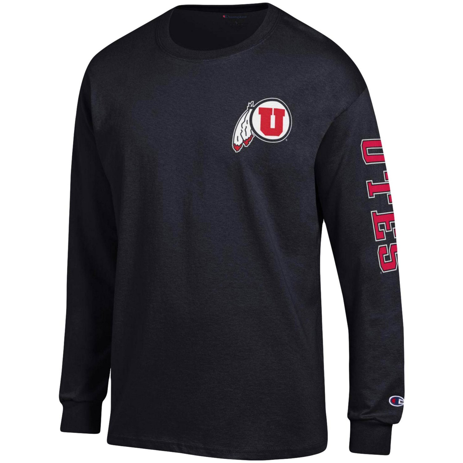 Champion Utah Utes Team Stack Long Sleeve T-Shirt - view number 2