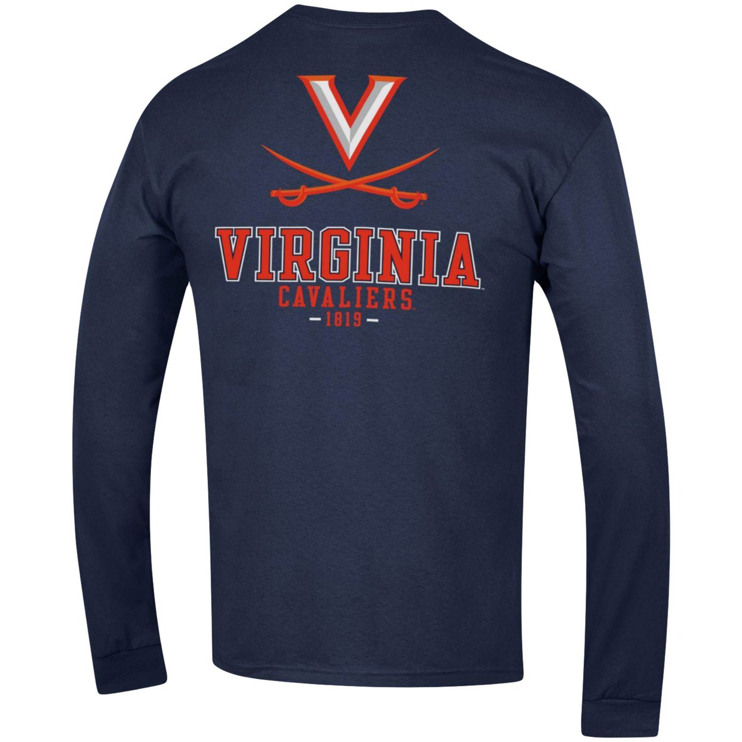 Champion Virginia Cavaliers Team Stack Long Sleeve T-Shirt - view number 3