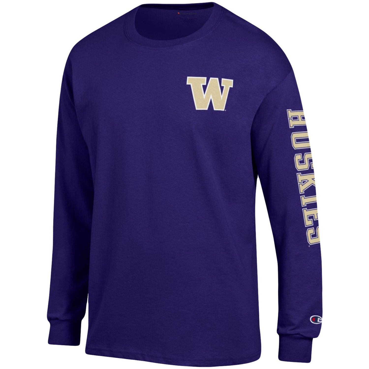 Champion Washington Huskies Team Stack Long Sleeve T-Shirt - view number 2