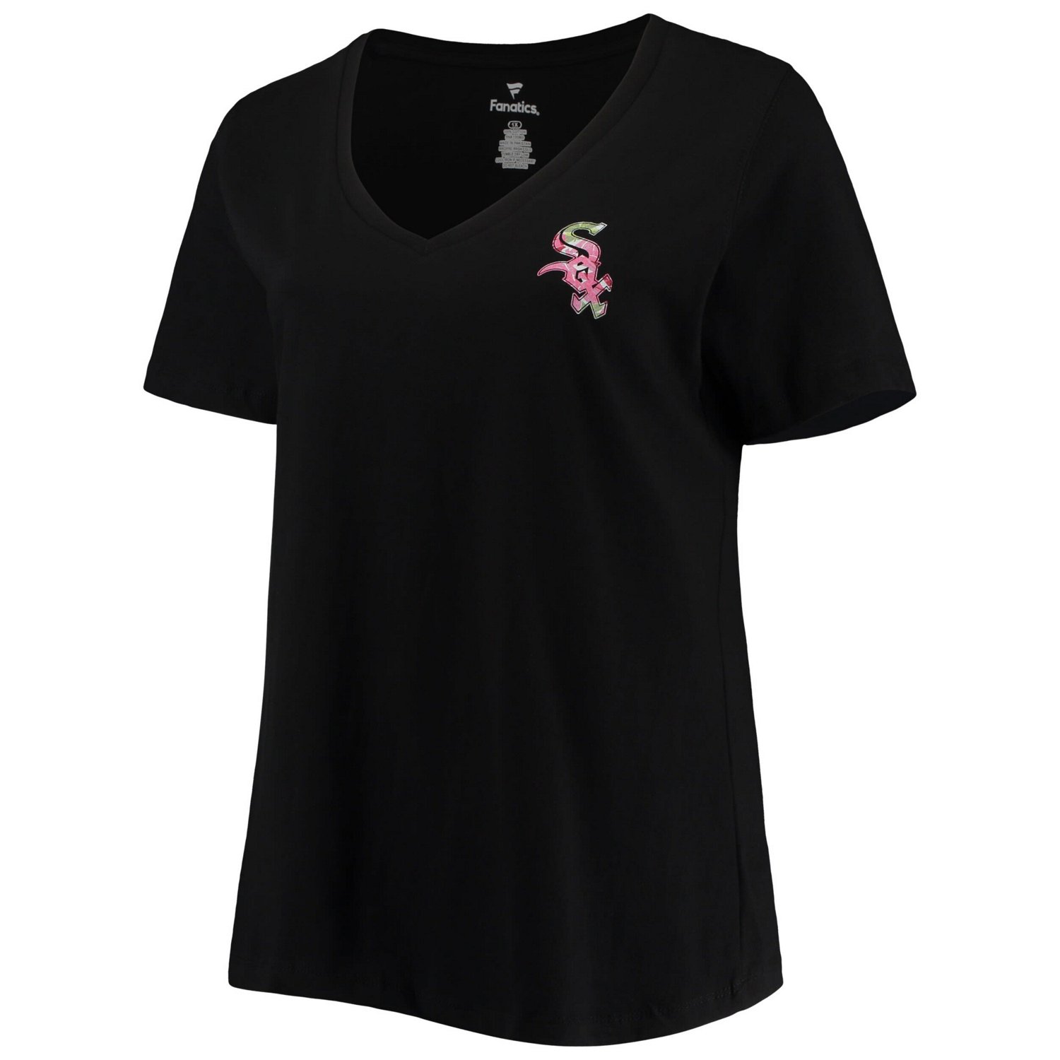 Chicago White Sox Plus Size 1 Mom 2-Hit V-Neck T-Shirt - view number 2