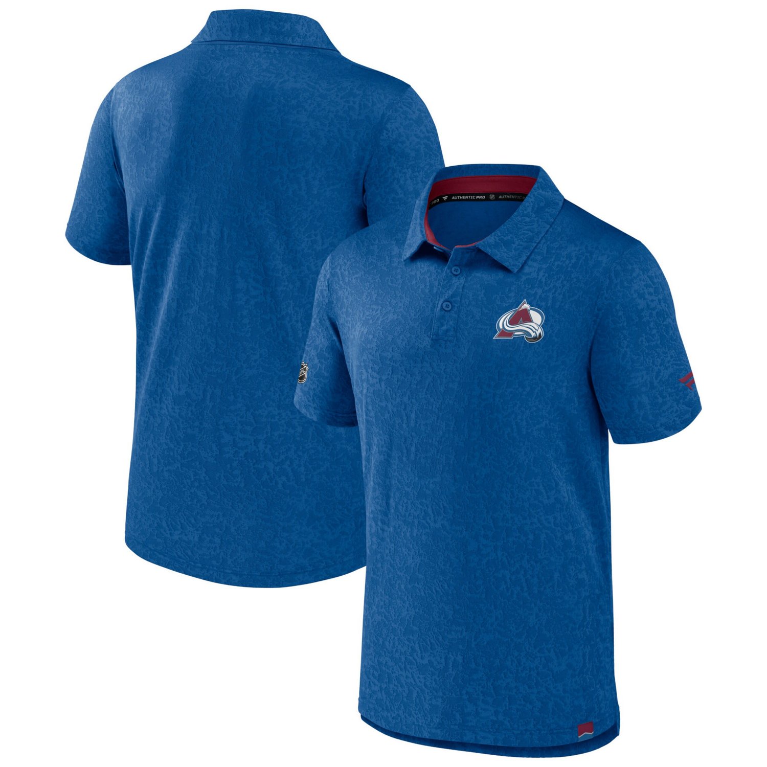 Colorado Avalanche Authentic Pro Jacquard Polo