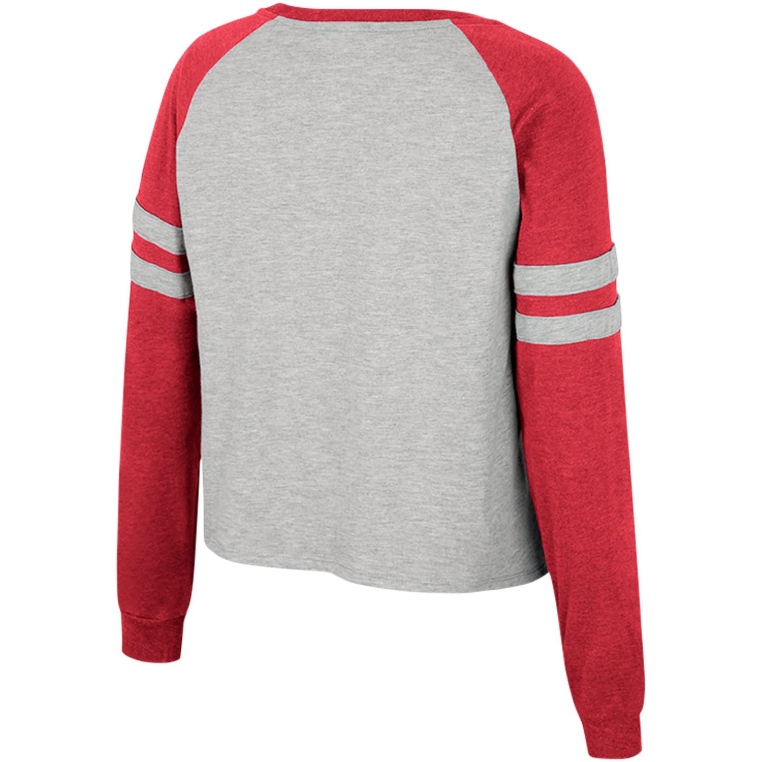 Colosseum Alabama Crimson Tide I'm Gliding Here Raglan Long Sleeve Cropped T-Shirt - view number 3
