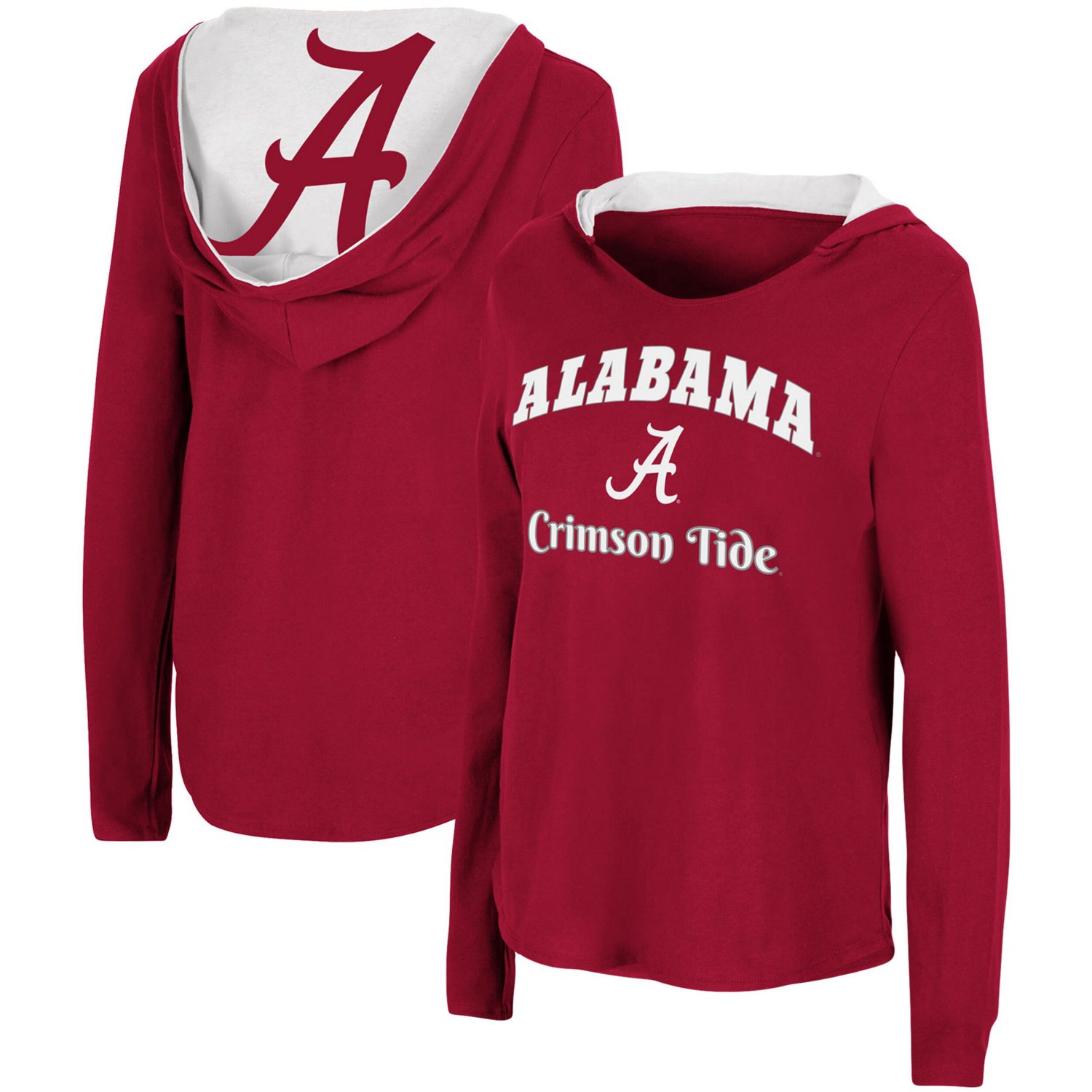 Colosseum Alabama Tide Catalina Hoodie Long Sleeve T-Shirt