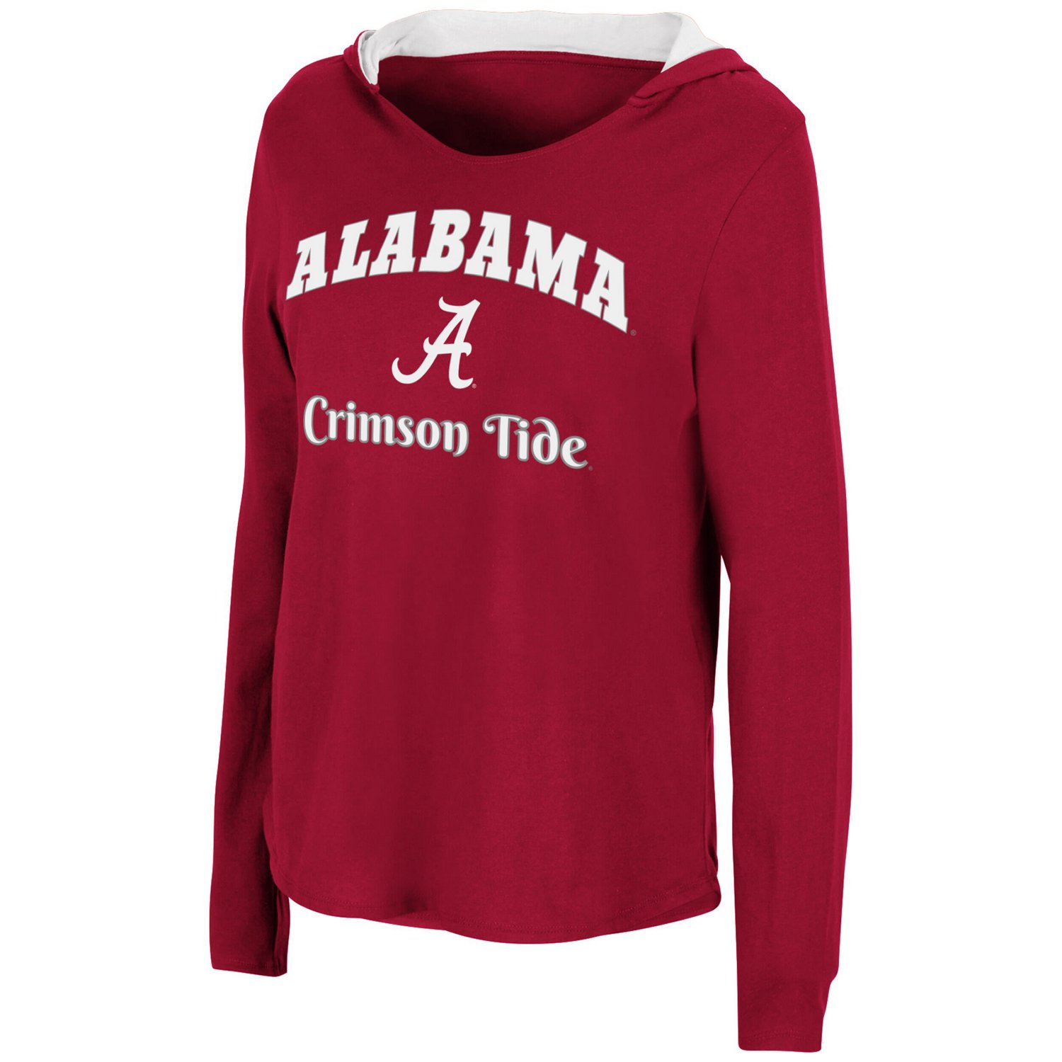 Colosseum Alabama Tide Catalina Hoodie Long Sleeve T-Shirt - view number 2