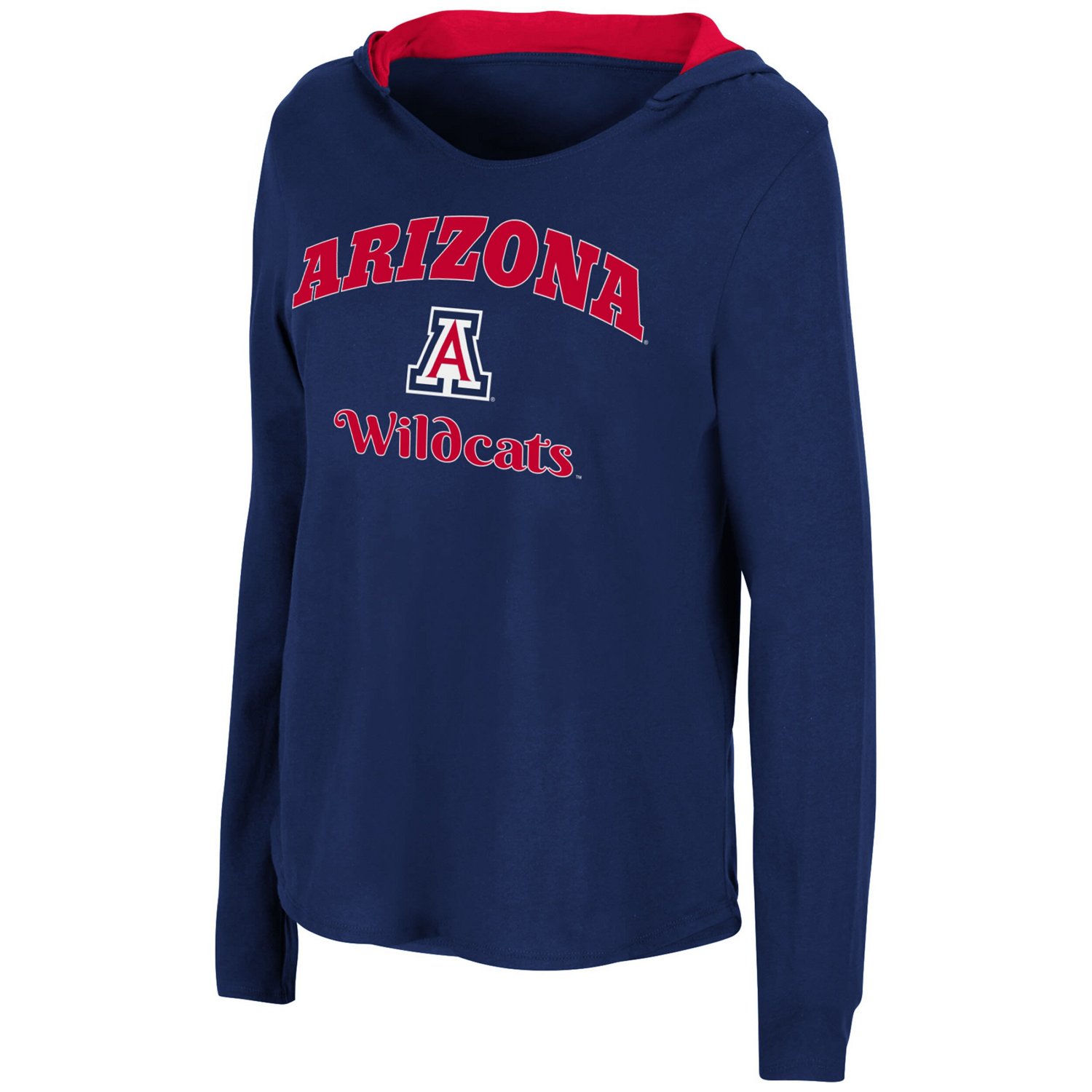 Colosseum Arizona Wildcats Catalina Hoodie Long Sleeve T-Shirt - view number 2