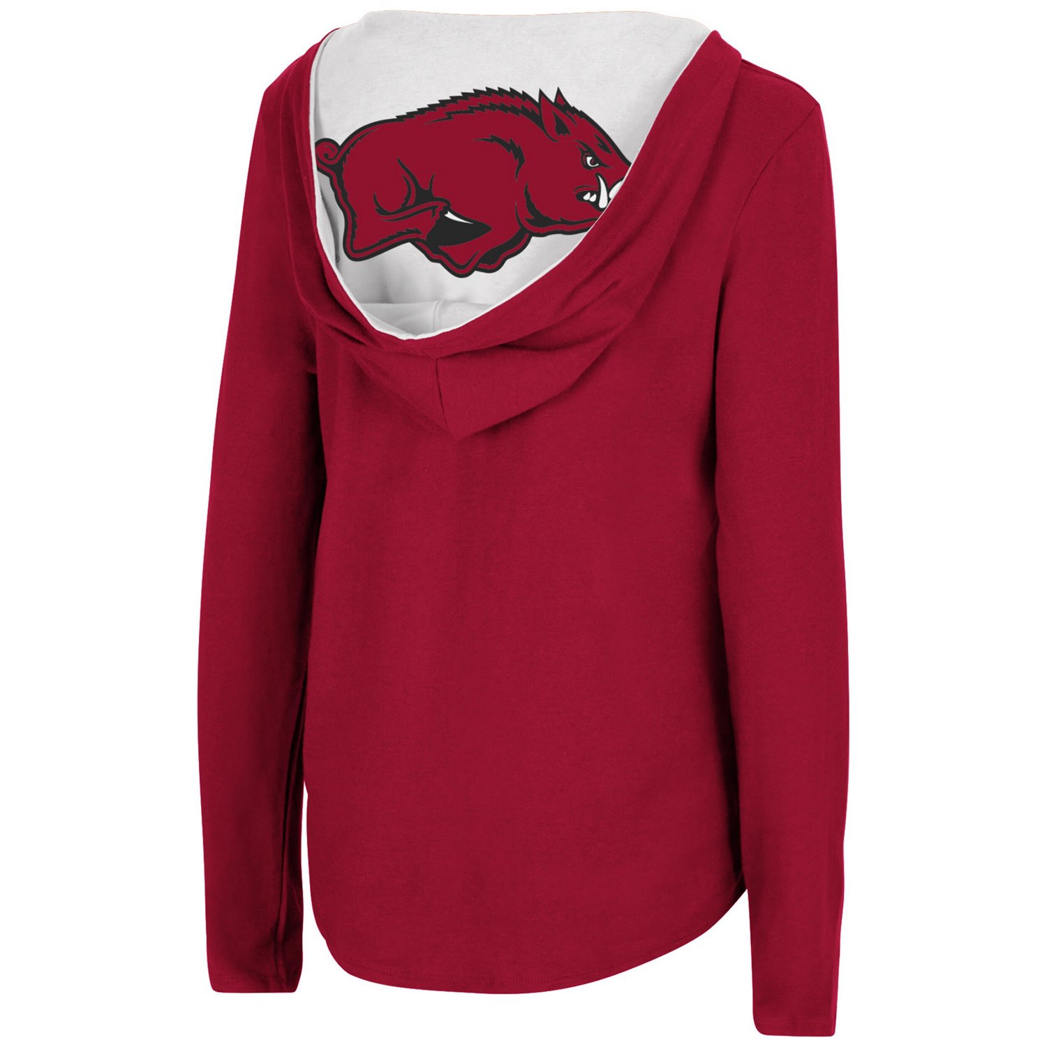 Colosseum Arkansas Razorbacks Catalina Hoodie Long Sleeve T-Shirt                                                                - view number 3