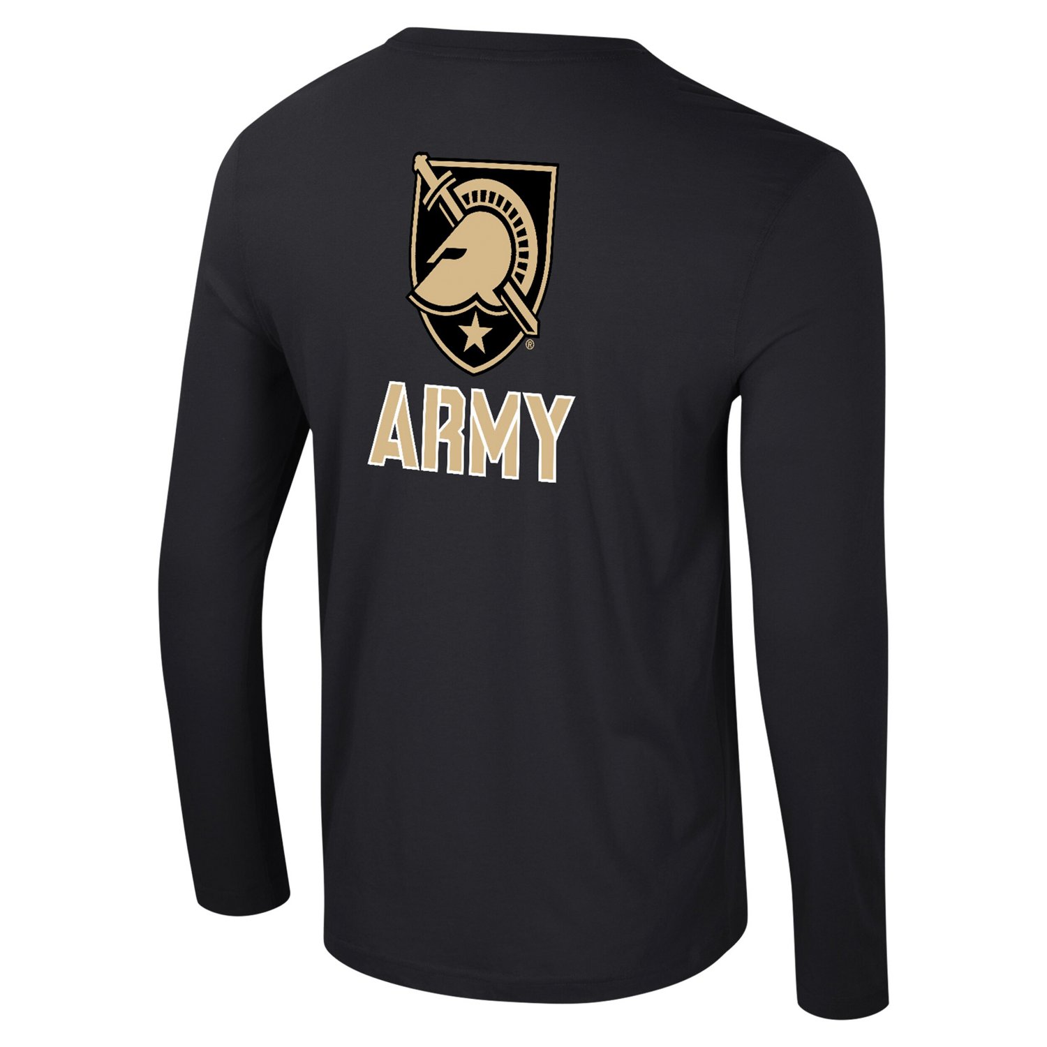 Colosseum Army Knights Logo Lockup 3-Hit Active Blend Long Sleeve T-Shirt                                                        - view number 3