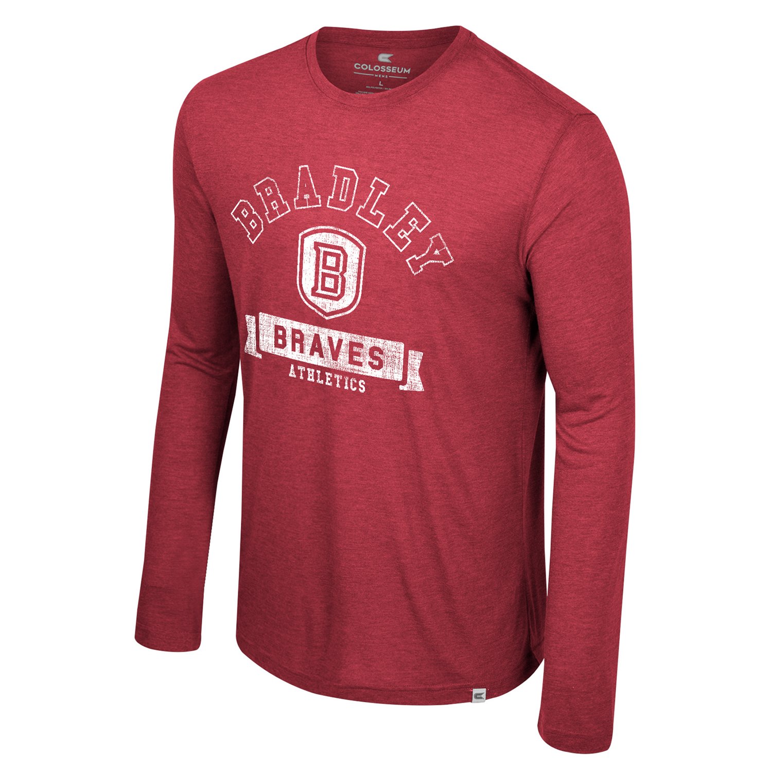 Colosseum Athletics Men's Bradley University Hap-Hap-Happiest Long Sleeve Shirt