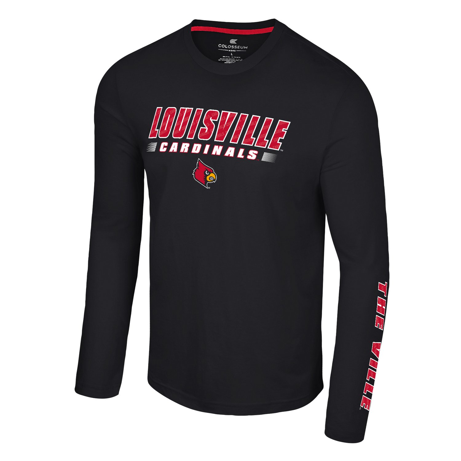 Mens Sky Box Louisville Cardinals Long Sleeve Shirt