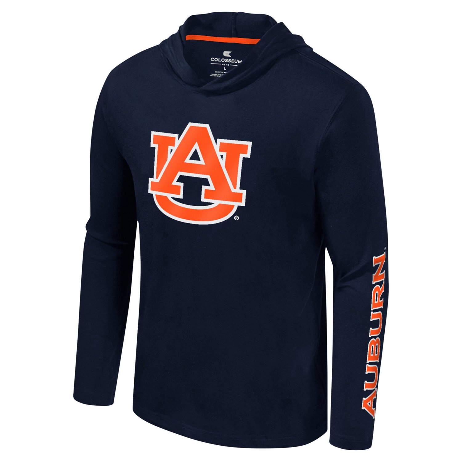 Colosseum Auburn Tigers Logo Lockup Active Blend Long Sleeve T-Shirt Hoodie - view number 2