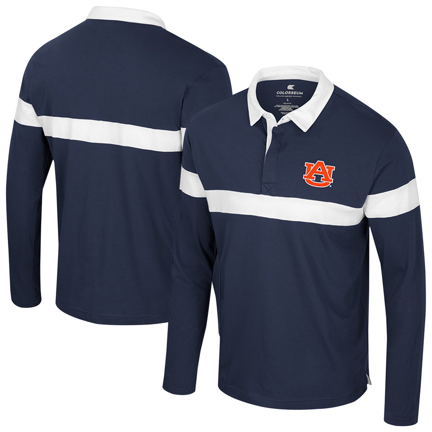 Colosseum Auburn Tigers Too Cool For School Long Sleeve Polo