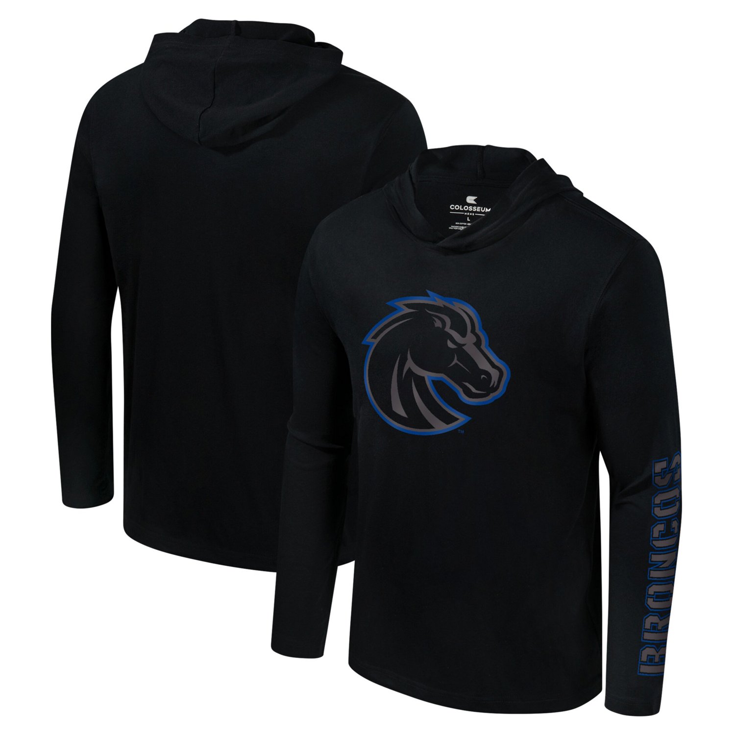 Colosseum Boise State Broncos Color Pop Active Blend 2-Hit Long Sleeve Hooded T-Shirt - view number 1