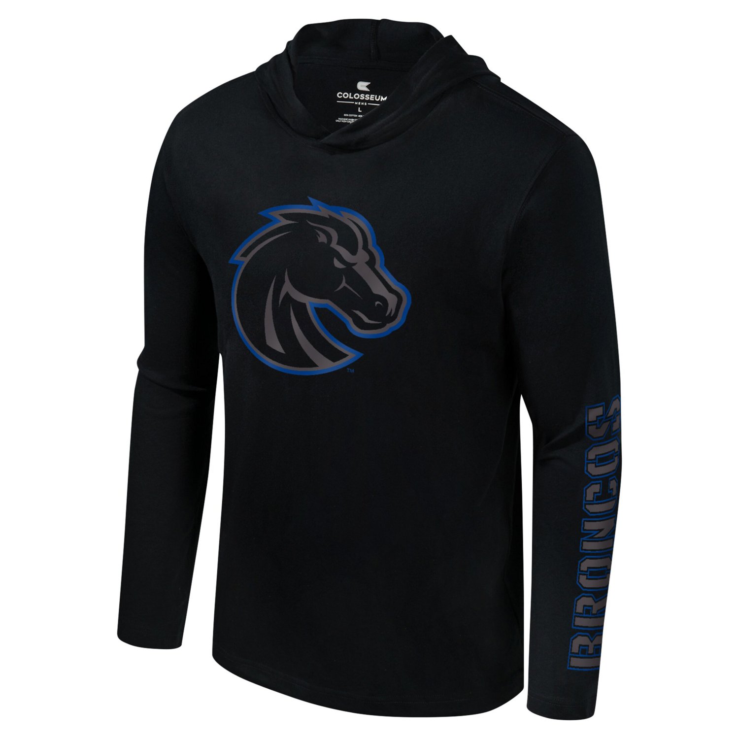 Colosseum Boise State Broncos Color Pop Active Blend 2-Hit Long Sleeve Hooded T-Shirt - view number 2