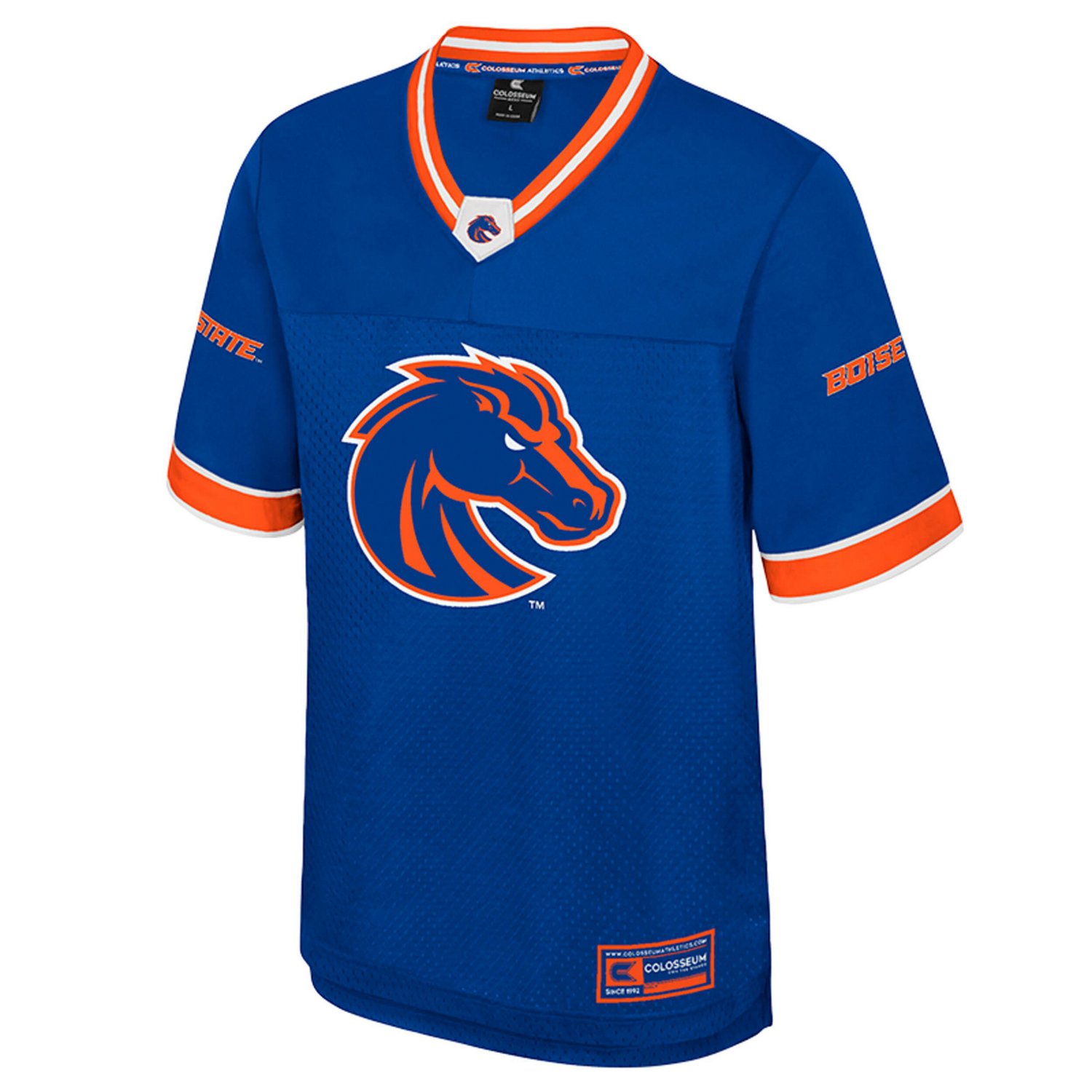 Colosseum Boise State Broncos Nothing But The Hits Football Jersey - view number 2