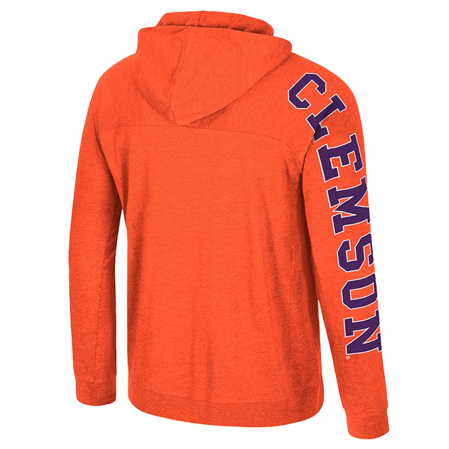 Colosseum Clemson Tigers Back in Business Long Sleeve Raglan Hooded T-Shirt - view number 3