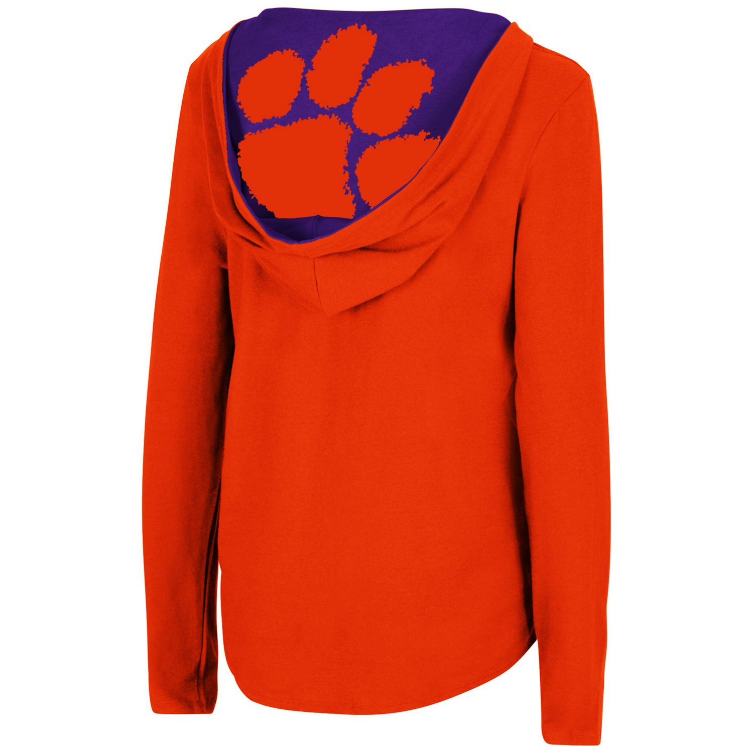 Colosseum Clemson Tigers Catalina Hoodie Long Sleeve T-Shirt - view number 3