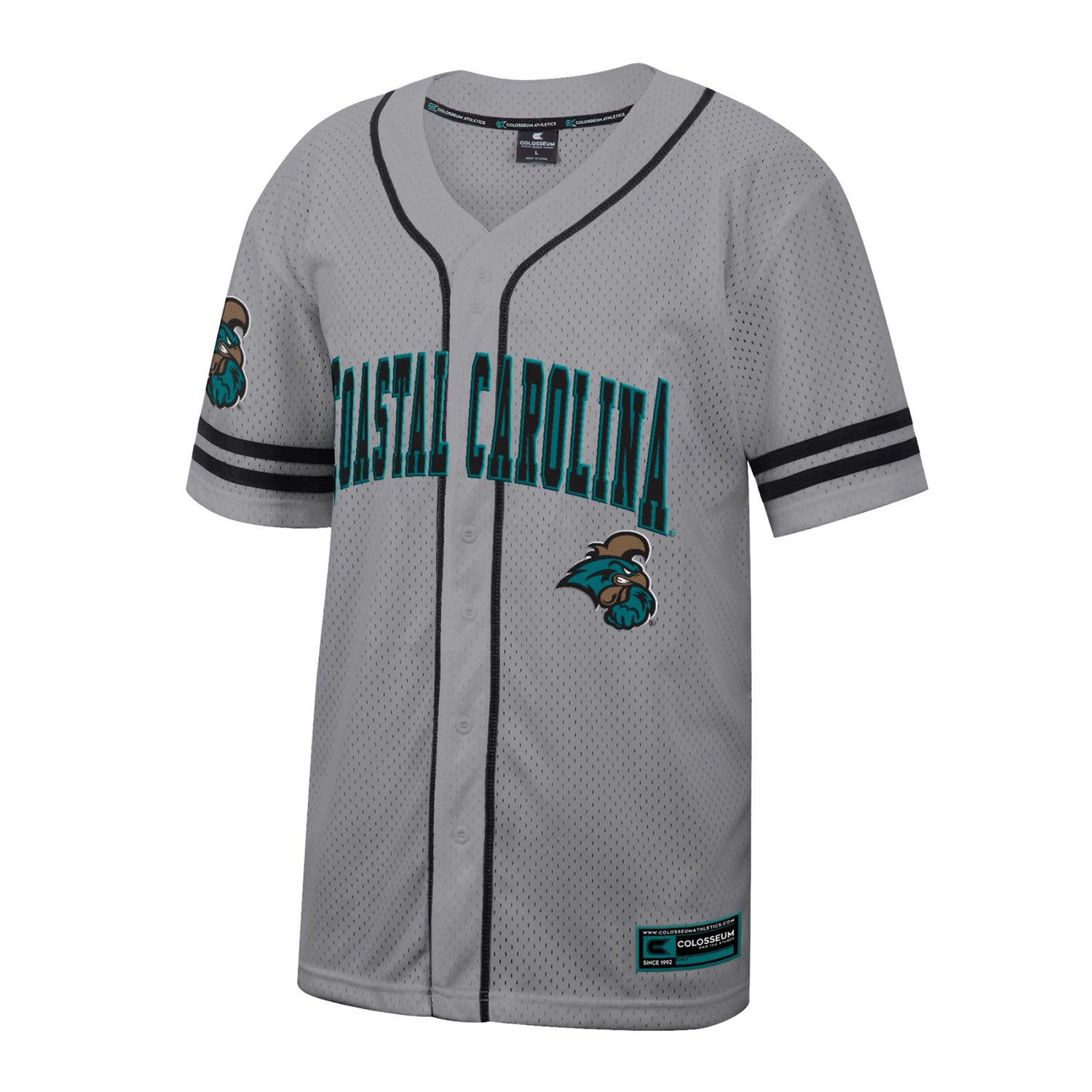 Colosseum Coastal Carolina Chanticleers Free Spirited Baseball Jersey - view number 2