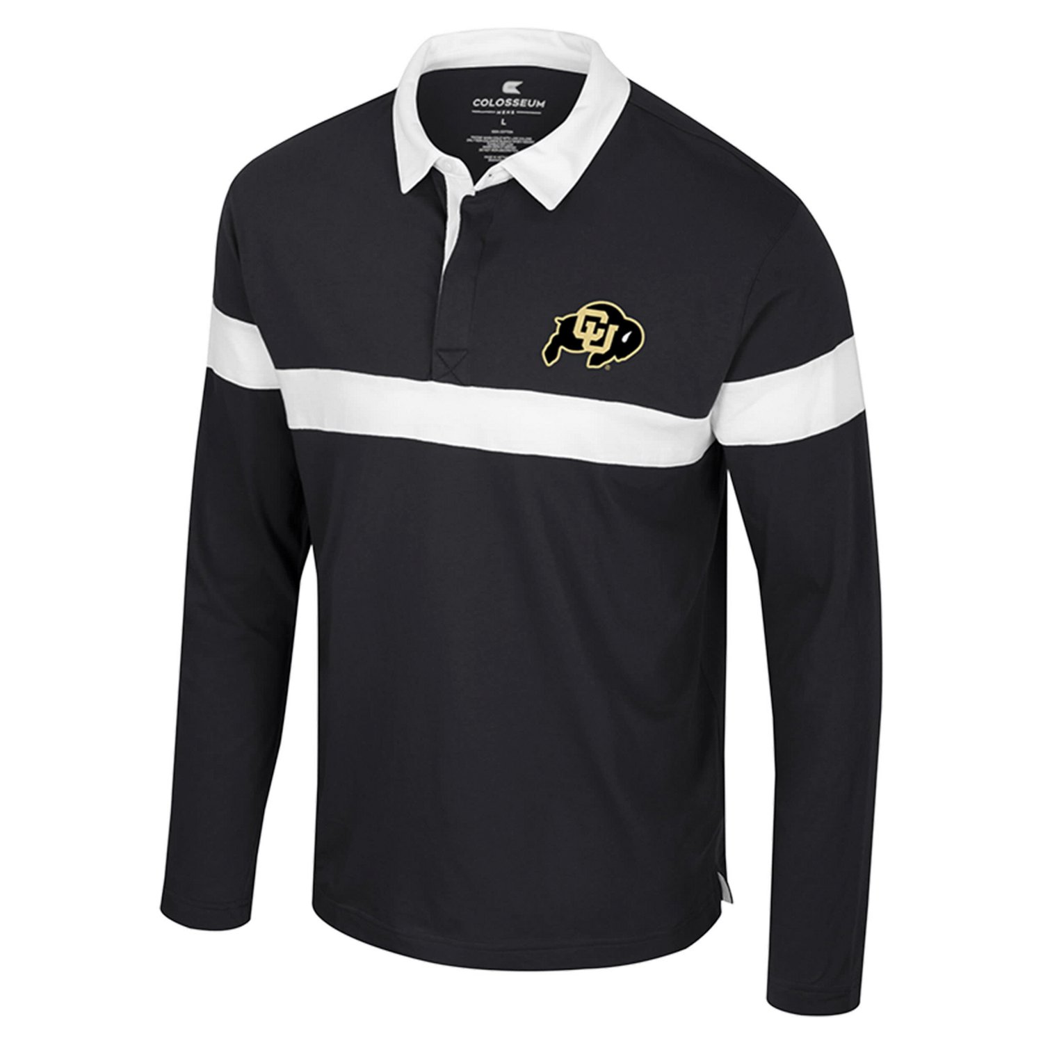 Colosseum Colorado Buffaloes Too Cool For School Long Sleeve Polo - view number 2