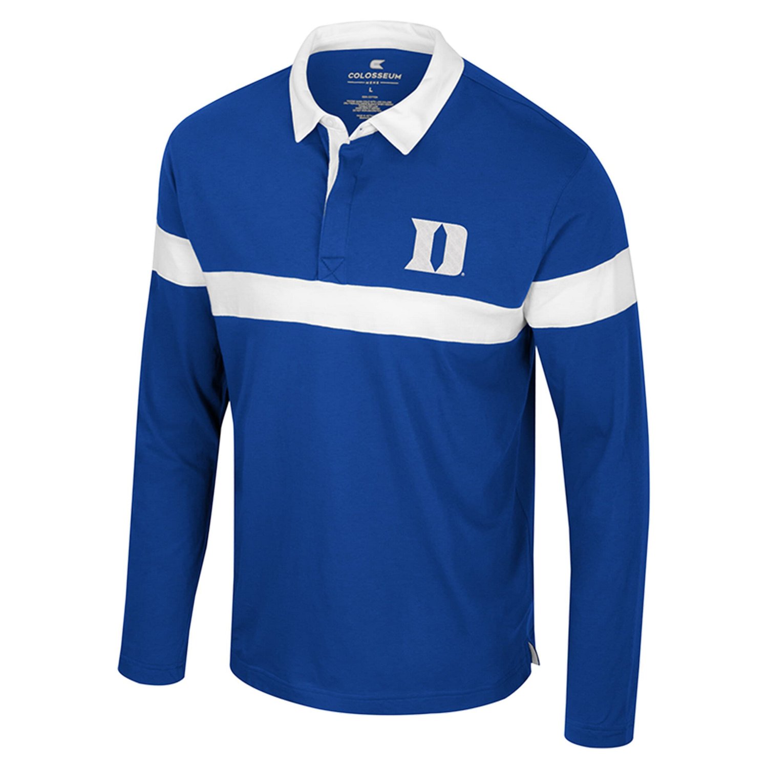 Colosseum Duke Blue Devils Too Cool For School Long Sleeve Polo - view number 2