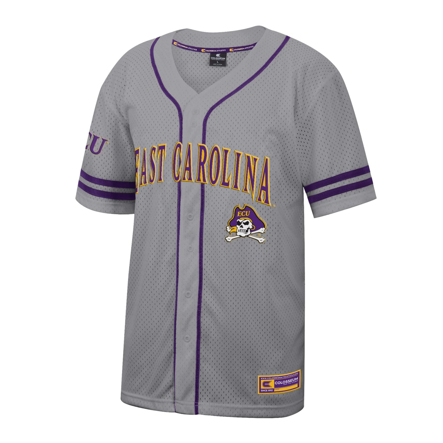 Colosseum ECU Pirates Free Spirited Baseball Jersey