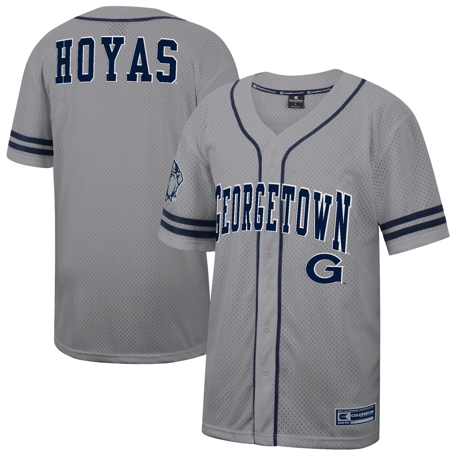Colosseum Georgetown Hoyas Free Spirited Baseball Jersey